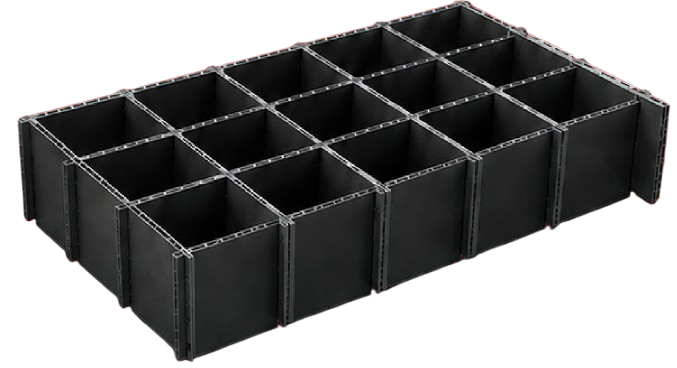 PP corrugated separator